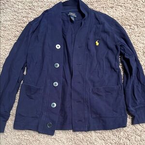 Polo by Ralph Lauren Blue Sweater with Embroidered Logo
